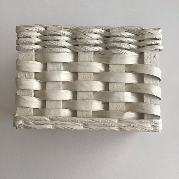 Watermelon Napkin Holder Hand Painted White Basket Farmhouse Cottagecore Vintage - Picture 3 of 13